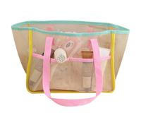 Genérico Netztasche für, großes Fassungsvermögen, leichtes Sandfestes Material, Netzstoff, Sommer, Picknick, Outdoor, Carry Organizer, Pool-Aufbewahrungstasche für Handtücher, Spielzeug