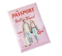 Generico Passport Holder For Travel - Waterproof UV-Printed Design | Document Protector | Travel Wallet Card Holder | Boarding Pass Accessories Couples Study Kids Family Men Abroad Document