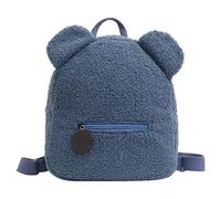 Generico Push Bear Ear School Bag - Für Kinder, Plüschtierpaket, Schultertasche Für Weiches Spielzeug, Leichte Reisetasche | Geschenk Für Kinder Kindergarten Für, blau, riferimento alla descrizione