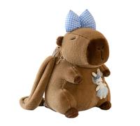 Genérico Rucksack für Tiere, große Kapazität, für die Schule, Plüsch-Rucksack, für Mädchen, Geburtstag, Reisen, Schule, Camping, Sport, Kaninchen blau, Consulte la descripción