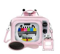 Generico Sac à bandoulière - dos léger avec poches sécurisées, transport portable et décontracté pour livres, tablettes, essentiels, sangle réglable confortable | main élégant femmes les, Pink,