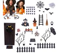 Genérico Sammlung von Weihnachtsfiguren: Details aus Harz, kleine Saison, gotische Innendekoration | Verbesserung der Atmosphäre bei Feierabenden und Feiern