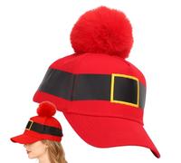 Genérico Santa Baseball Caps - Christmas Santa Baseball Caps | Red Festive Winter Headwear | Feiertagskappe für Kostümpartys, Cosplay, Events Themed Activities | Red Christmas Bâseball Cap