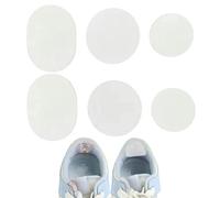 Genérico Schuhpatches für Löcher | 6-teiliges Sneaker-Kit | Self-Adhesive Heel Protector & Toe Hole Patch For Sneaker Care; Non-Slip Breathable Shoe Maintenance Inserts, Durable Fabric Patch Kit, weiß