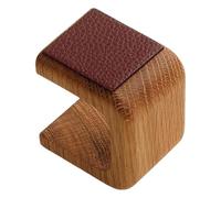 Generico Single Watch Stand Wood | Watch Tower - Solid Wood Single, Showcase Stand, With Leather Pad Design For All Models 2.75 x 2.36 x 1.97 in