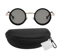 Generico Sonnenbrille, verstellbar, 9 Ebenen, UV-Schutz mit polarisiertem ND-Filter und polarisierten Linsen, runder Metallrahmen für Golf, , Outdoor-Sportzubehör, oro, riferimento alla