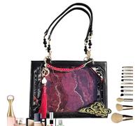 Genérico Tote Bag für Damen, Schultertasche, Vintage-Look | Schultertasche im chinesischen Neo-Stil, Vintage-Tasche, für Damen, Alltag, Reisen, Urlaub, Fotografie, Streetstyle, Glaube