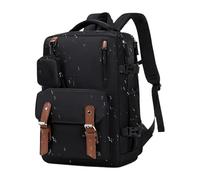 Generico Travel Backpack, School Luggage Bookbag, 16.93X11.81X7.09inches Sturdy Computer Backpack for College, Hiking, Commute, Outdoor Adventure, Compact Airplane Carry On, Black Brown,
