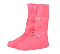 Genérico Überschuhe für Regen, elastisches Silikon, Komfort für den ganzen Tag - Schuhschoner für Stiefel | für Winter, Sommer, Reisen, Gartenarbeit, Arbeit, Hof, Rosa, S Grande