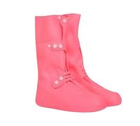 Generico Überschuhe - Wiederverwendbar, aus elastischem Silikon, wasserdicht, für Regen, Schnee, Schlamm, Winter, Sommer, Reise, Garten, Hof, Arbeit, , Rosa, L