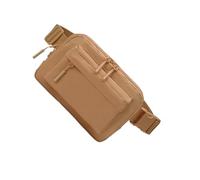 Generico Waist Sling Bag - Stylish Nylon Bag for Men And Women | 4-Zipper Pocket Fanny Pack with Adjustable Strap | Large Capacity For Sports, Travel, Gym, Hiking & Daily Wear, Light Brown, Beziehen