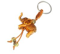 Générique 3D Elefant Glücklich Skulptur Anhänger Schlüsselanhänger Kette Dekor Geschenk Neu Veröffentlicht