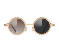 Générique Brille mit verstellbarer Tönung, integrierter Sonnenschutz, ND-Filter für Radfahren | leichter UV-Schutz für Urlaub, Sport, Outdoor, Strand, Freizeit, Goldfarbener Rahmen, Se référer au