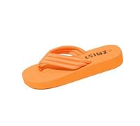 Générique Flip-Flops für Damen, Sommer, lässig, bequem, flach, Strand, rutschfest, Outdoor, Urlaub, Sandalen, Orange, 36 EU