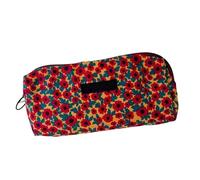 Générique Floral Pencil Pouch, Cute Pencil Bag Zipper Pouch, Storage Bag Makeup Organizer, Kulturbeutel, Floral Pen Pouch für Damen, Mädchen, Schulbedarf, 7,87 x 1,77 x 2,76 Zoll, A., Se référer au