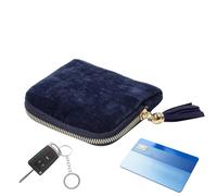 Générique Kleines Reiseetui für Schmuck | tragbare Tasche mit Reißverschluss, kleine Schmuckschatulle aus Flanell | für Halskette Ring Armband Geschenk Damen Urlaub und Outdoor