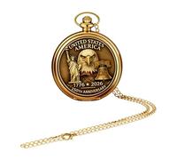 Générique Mechanische Taschenuhr | Mechanischer Schmuck, amerikanische Flagge, Retro-Taschenuhren, Schmuck - für Männer und Frauen, Alltag, Büro, Haus, Reisen, Hochzeitsfeier, Vatertag, Taschenuhr zum