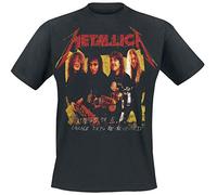 Générique Metallica T T-Shirt, Garage, Foto, Gelb, Band, Logo, offizielles Lizenzprodukt, für Herren, Schwarz, Schwarz, XL