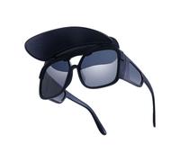 Générique Polarisierte Sonnenbrille mit Sonnenblende, großer Rahmen 14,8 cm | Schutzbrille für den Außenbereich, Sonnenblende 44 g, dieses tragbare UV-400-Accessoire verbessert die Fahrt, C1 Sand