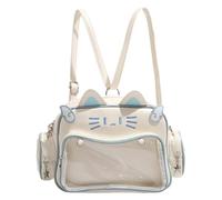 Générique Reiserucksack für Frauen, Katze, Multi-Compariments, Schultertasche | Klein und leicht für Mädchen - für Büro, Arbeit, Schule, Wandern, Wochenende, Picknick, Road Trip, blau, Se référer au