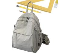 Générique Reiserucksack - weiter | Handgepäck mit mehreren Taschen | Leichter Schulrucksack für die Arbeit für Mädchen zum Wandern Wandern, Hellgrau, Se référer au descriptif