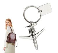 Générique Schlüsselanhänger der Luftfahrt - Schlüsselring mit 3D-Airplane-Gravur - einzigartiges Reiseerinnerungsstück | Pilot Aviator Key Chains For Friends flights appellieren an Bordmänner Frauen