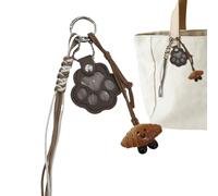 Générique Schlüsselanhänger zum Sammeln von Hundehaaren - Schlüsselanhänger mit Aufbewahrungsflasche, leichter Schlüsselanhänger, Andenken für Familien von Hunden und Katzen