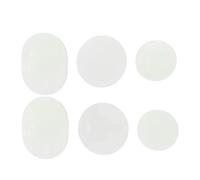 Générique Shoe Patches, Heel Protectors, Toe Hole Repair Kit, Non-Slip Polyester Einsätze, Multi-Size Self-Adhesive Pads, Wartung Useschutz, 4,9 x 3,8 cm, Schwarz Weiß, 6 Stück, weiß, Se référer au