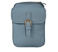 Générique Small Shoulder Bag, Anti-Theft Leather Pouch, Adjustable Strap Bag, Built-In Wallet with 10 Card Slots, Vintage Large Capacity Organizer, for Business, Wedding, Birthday, blau, Se référer au