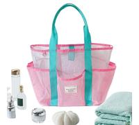 Générique Strandtasche | Große wiederverwendbare Netztasche für | Wiederverwendbare Netztasche für Einkaufen, Camping, Urlaub, Sport, Wandern, Picknick und Familie, Tragegriff, Grün, Se référer