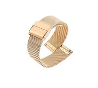 Generisch 10/12/13/14/15/16/17/18/19/20/21/22/24 mm Milanese Edelstahl Uhrenarmband Herren Damen Band Universal Schnellverschluss Armband(Gold,12mm)