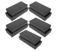 Generisch 10 Stück pack Schwarze Rechteckige Uhrenbox aus Karton mit 1 fach Elegante Geschenkbox für Armbanduhren und Schmuck Sichere Aufbewahrung für Reisen und Geschäftsanlässe