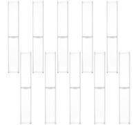 Generisch 10stücke Durchsichtiges Federmäppchen aus Kunststoff Stifteverpackungsboxen Stiftehalter für Schule und Büro Klare Kanten Kratzfeste Qualität