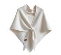 Generisch 185x76 cm Wraps Für Damen, Gestrickte Knotenschals Mit Sweater Optik, Weicher Poncho mit offenem Front für Alltag Hochzeit Pendeln Abendkleider Outdoor