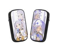 Generisch 2 PCS Frieren Beyond Anime Pencil Case Bag, Large Capacity Stationery Bag, Pencil Case Bag for Teenagers, Suitable for School Bag with Student Stationery for Girls and Boys (Frieren-2)