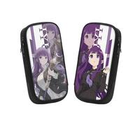 Generisch 2 PCS Frieren Beyond Anime Pencil Case Bag, Large Capacity Stationery Bag, Pencil Cases for Teenagers, Suitable for Pencil Case Bag with Student Stationery for Girls and Boys (Fern-2)