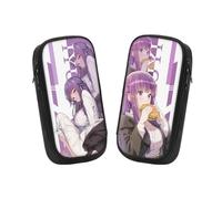 Generisch 2 PCS Frieren Beyond Anime Pencil Case Bag, Large Capacity Stationery Bag, Pencil Cases for Teenagers, Suitable for Pencil Case Bag with Student Stationery for Girls and Boys (Fern-3)