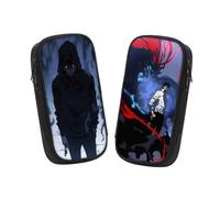 Generisch 2 PCS Solo Leveling Anime Pencil Case Bag, Pencil Cases Bag for Teenagers, Large Capacity Stationery Bag, Suitable for School Bag with Student Stationery for Girls and Boys (Sung-2)