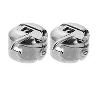 Generisch 2 Stück Edelstahl Spulenkapsel für Frontlader Nähmaschinen Universell Kompatibel Langlebig und Multifunktional Zubehör für Heim und Profi Nähmaschinen