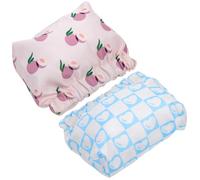 Generisch 2 Stück Kosmetiktaschen für Damen Kleine Lippenstifttasche aus Langlebigem Material Leichte Reise Kosmetiktasche mit Bedrucktem Design für Wandern und Party