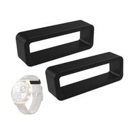 Generisch 2 Stück Silikon Uhrenarmband Schlaufe, Schlaufe Ersatz Uhrenband, Uhrenarmband Verschlussring, Uhrenband Halter, Watch Band Schlaufen, Watch Strap Keeper für Smartwatches, Sportuhren