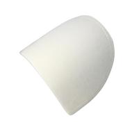 Generisch 20 Paar Praktische Schulterpolster Weiß 8X135X1cm Nähschwammpolster für Blazer Kleidung mit Trikotbezug Maschinenwaschbar