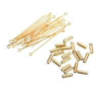 Generisch 20 Stück Sicherheitsnadeln aus Kupfer in Gold mit Einfachem Design Handgefertigte Broschennadeln für Familienfeiern und Festliche Anlässe 70mm Länge