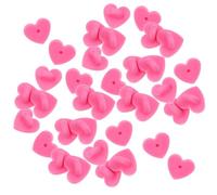 Generisch 200 Stück Rosa Herz Broschennadeln aus Kunststoff Gummi Anstecknadeln für Selbstgemacht Schmuck und Modische Accessoires