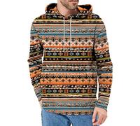 Generisch 2024 Herren Winter Hoodie Sweatshirt Dickes Fleece Custom Graphic Bedrucktes Kapuzenshirt Sweat Men Hoodie Herren Sweatshirt Türkis (4-W, XXXXXXL)