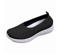 Generisch 2026 Damen Freizeitschuhe für den Alltag mit atmungsaktivem Gewebe geschlossener Zehenpartie vielseitiges Schuhwerk ideal für Frühling (Black, 38)