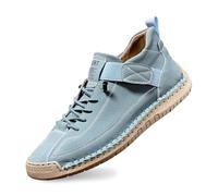 Generisch 2026 Lässige Wanderschuhe für die Hand, Flexible, weiche Sohle, Bequeme, Flache Slipper für den Alltag, leichtes, atmungsaktives Design (Sky Blue, 36)