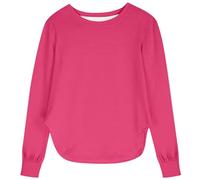 Generisch 2026 Langarmshirt Milchseide für Mädchen atmungsaktiv weich vielseitig einfarbig für Kleinkinder Babys schmal geschnittenes Hemd (5 6 Years)