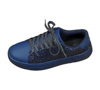 Generisch 2026 Neu Frühling Trendige lässige Dicke Sohlenschuhe helle Gesicht Mode Damenschuhe Low Top Lace Up Flache Schuhe Paar Trendige Schuhe (Blue, 39)