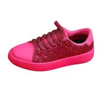 Generisch 2026 Neu Frühling Trendige lässige Dicke Sohlenschuhe helle Gesicht Mode Damenschuhe Low Top Lace Up Flache Schuhe Paar Trendige Schuhe (39)